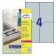 Etikete zweckform l6134/20 105x148 srebrne zelo odporne ZWECKFORM1