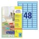 Etikete zweckform l6039 45,7x21,2mm 1/20 modra ZWECKFORM1