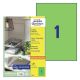 Etikete zweckform 3472 210x297mm zelene ZWECKFORM