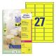 Etikete zweckform l6004 63,5x29,6mm rumena 1/25 ZWECKFORM1