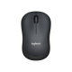 Logitech M220 Silent brezžična miška, črna