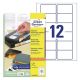 Etikete zweckform l4742rev 78,7x46,6mm odstranljive 1/25 ZWECKFORM1