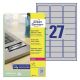 Etikete zweckform l6011 63,5x29,6mm 1/20 srebrna ZWECKFORM1