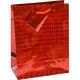 Vrečka darilna a5 hologram 18x23x10 rdeča PROMOCIJA