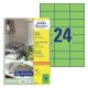 Etikete zweckform 3450 70x37mm zelene ZWECKFORM