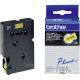 Trak p-touch tc-601 rumen/črn 12mm BROTHER