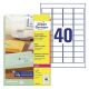 Etikete zweckform l4770 45,7x25,4mm 1/25 ZWECKFORM1
