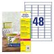 Etikete zweckform l4778rev-20 45,7x21,2 1/20 odstranljive ZWECKFORM1