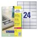 Etikete zweckform l6133 70x37mm 1/20 srebrna ZWECKFORM1