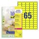 Etikete zweckform l7651y 38,1x21,2mm 1/25 rumene ZWECKFORM1
