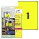 Etikete zweckform l6111 210x297mm 1/20 rumena ZWECKFORM1