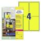 Etikete zweckform l6127 99,1x139mm 1/20 rumene ZWECKFORM1