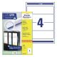 Etikete zweckform l4761 61x192mm 1/100 etikete za registratorje ZWECKFORM1