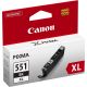 Kartuša Canon CLI-551BK XL črna/black - original