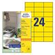 Etikete zweckform 3451 70x37 rumene 1/10 ZWECKFORM