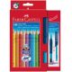 Barvice faber-castell jumbo grip 1/10 + čopič FABER-CASTELL
