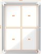 Tabla oglasna nobo zunanja magnetna s ključem 4xa4 494x668mm 1902577 NOBO TABLE