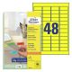 Etikete zweckform l6041 45,7x21,2mm 1/20 rumena ZWECKFORM1