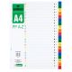 Pregradni karton a-z a4 levia pvc 009136 LEVIA