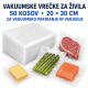 vakuumske vrečke za živila 20 × 30 cm, 50 kosov, za vakuumski aparat