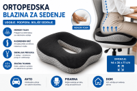 Ergonomska sedežna blazina