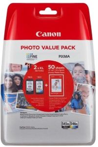 Kartuša Canon PG-545XL/CL-546XL komplet - original + GRATIS 50 listov fotopapirja