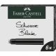 Vložek za nalivno pero faber-castell 1/6 črne kratke FABER-CASTELL